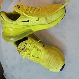 Green Nike shoes